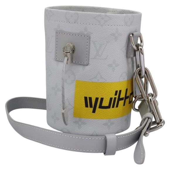 LOUIS VUITTON Monogram White Chalk Nanobag Shoulder Bag Gray M44631 - Picture 1 of 16